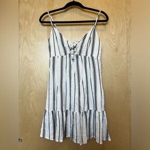 Striped Black and White Dress